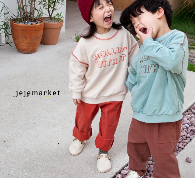 JEJE MARKET - Korean Children Fashion - #Kfashion4kids - Rollin Stitch Sweatshirt - 3