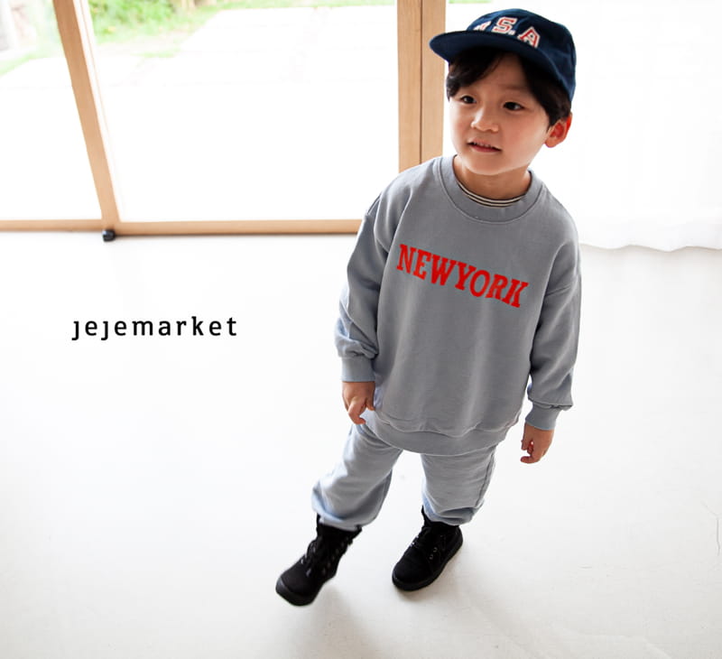JEJE MARKET - Korean Children Fashion - #Kfashion4kids - New York Top Bottom Set - 11