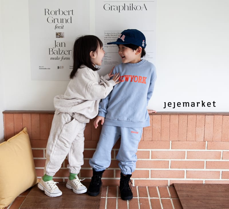 JEJE MARKET - Korean Children Fashion - #Kfashion4kids - New York Top Bottom Set - 2