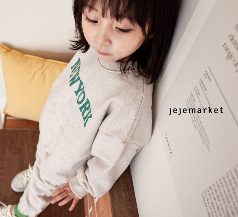JEJE MARKET - Korean Children Fashion - #Kfashion4kids - New York Top Bottom Set - 5