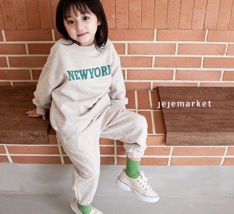 JEJE MARKET - Korean Children Fashion - #Kfashion4kids - New York Top Bottom Set - 6