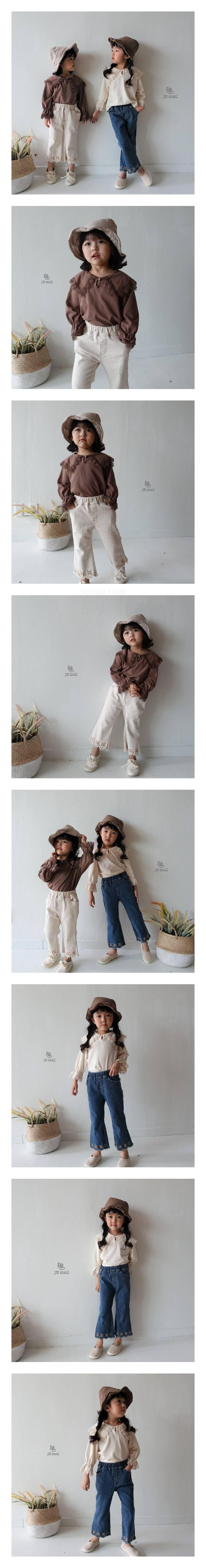 JM SNAIL - Korean Children Fashion - #Kfashion4kids - Candy Lace Collar Tee