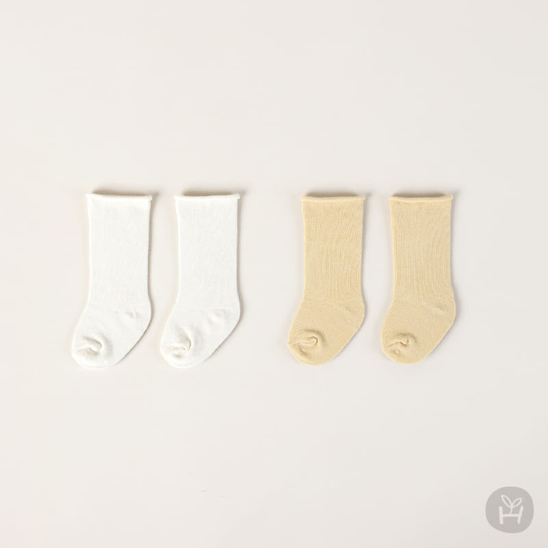 KIDS CLARA - Korean Children Fashion - #Kfashion4kids - Lovi Rolling Baby Socks [set of 5] - 3