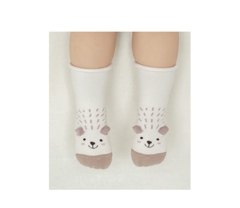 KIDS CLARA - Korean Children Fashion - #Kfashion4kids - Erizo Rolling Baby Socks [set of 5] - 5