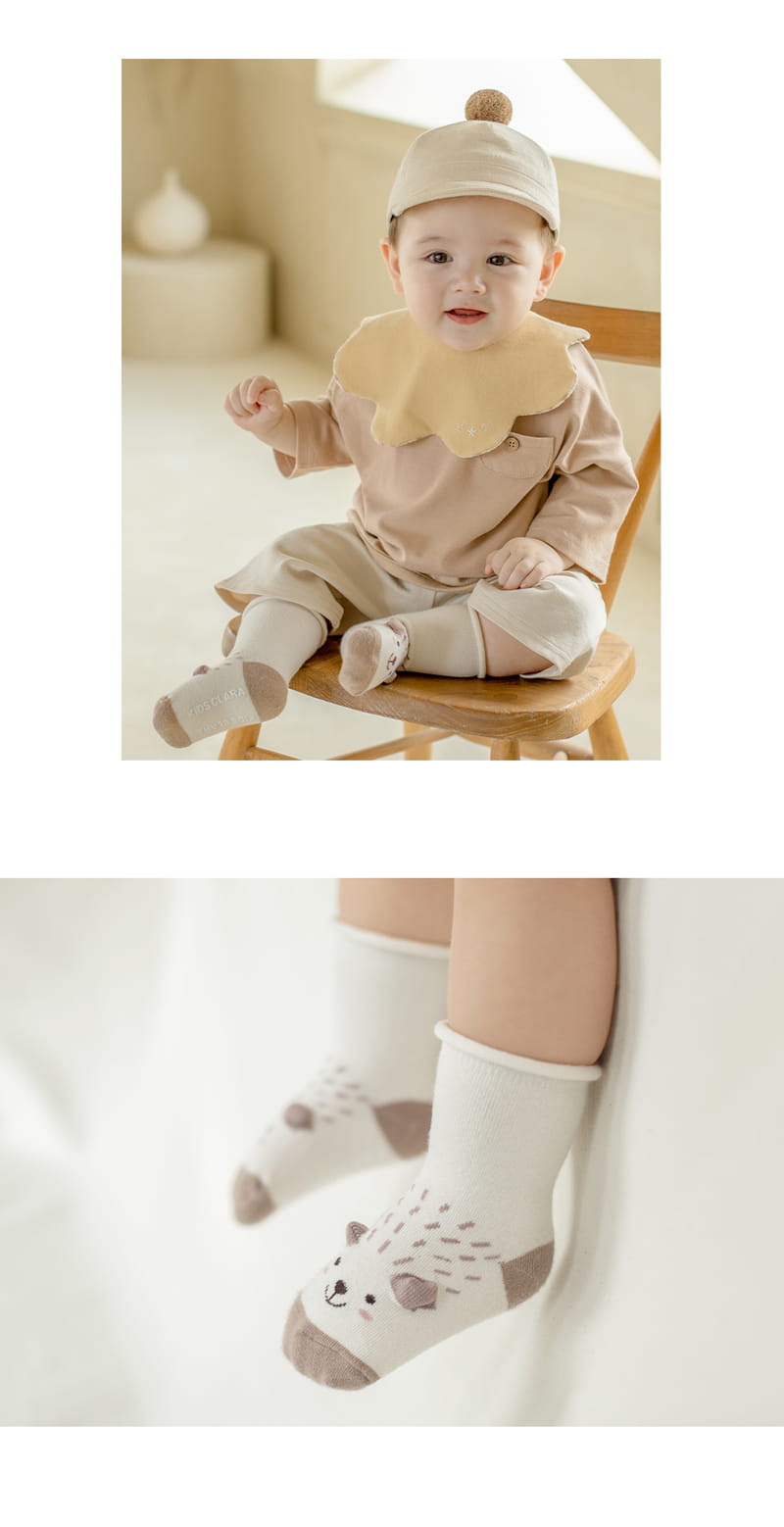 KIDS CLARA - Korean Children Fashion - #Kfashion4kids - Erizo Rolling Baby Socks [set of 5] - 9