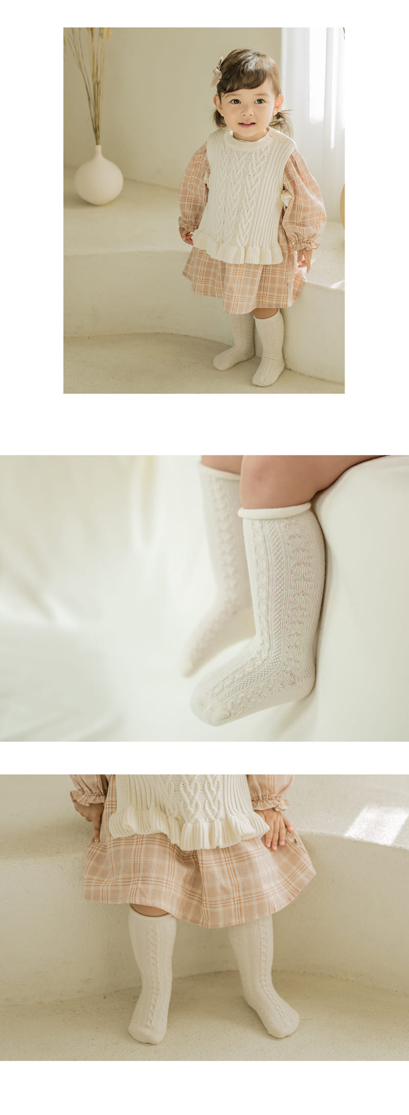 KIDS CLARA - Korean Children Fashion - #Kfashion4kids - Napoli Baby Knee Socks [set of 5] - 9