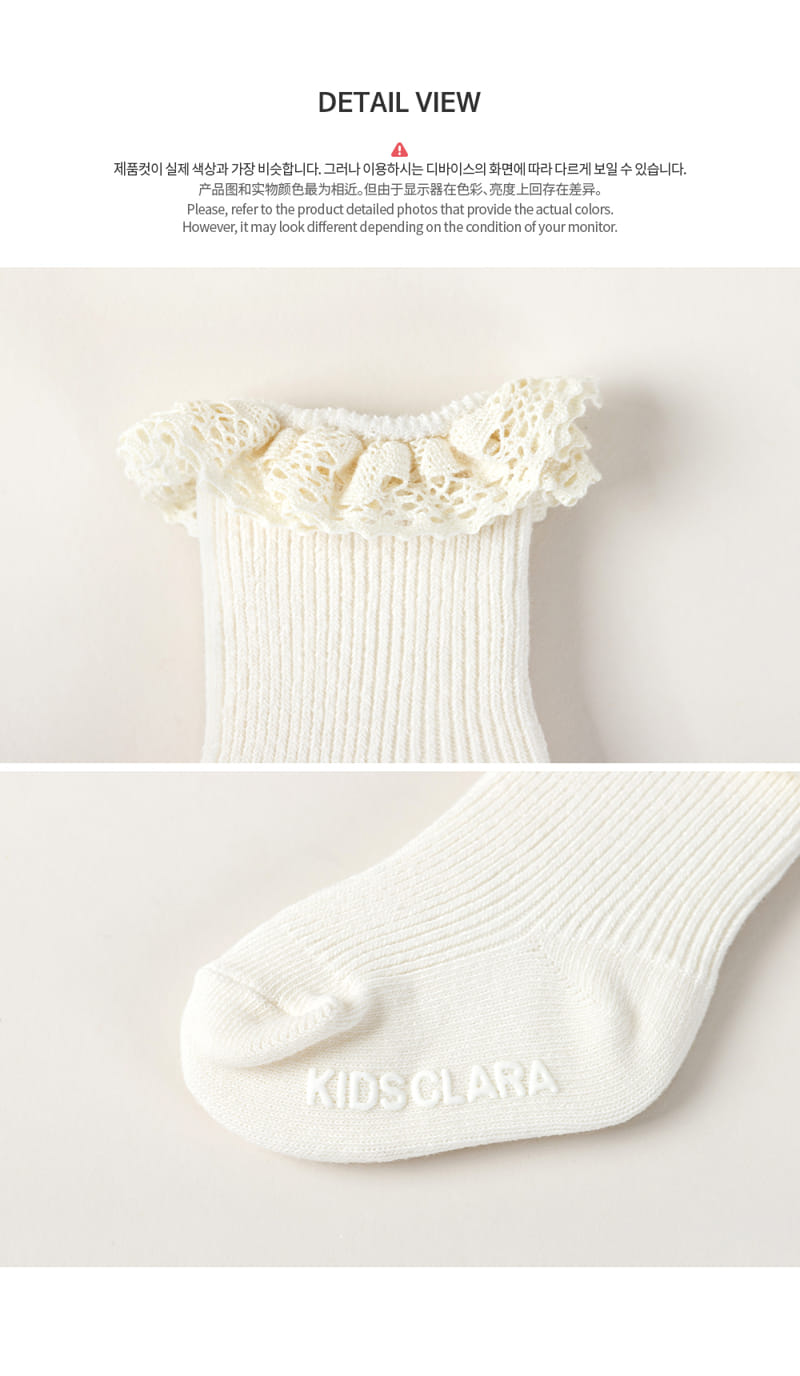 KIDS CLARA - Korean Children Fashion - #Kfashion4kids - Juang Lace Baby Socks [set of 5] - 10