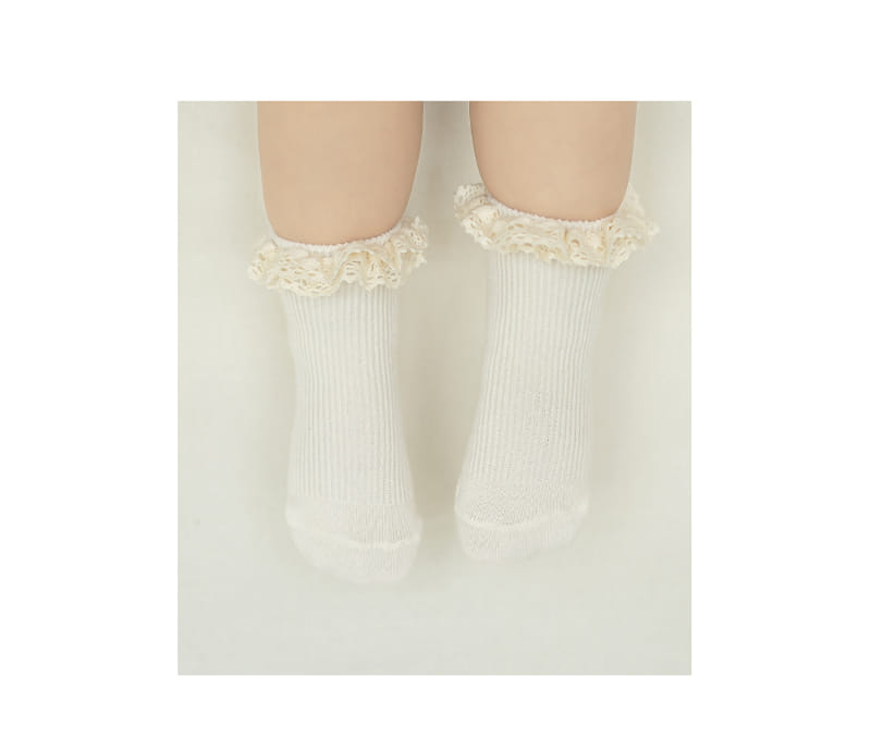 KIDS CLARA - Korean Children Fashion - #Kfashion4kids - Juang Lace Baby Socks [set of 5] - 5