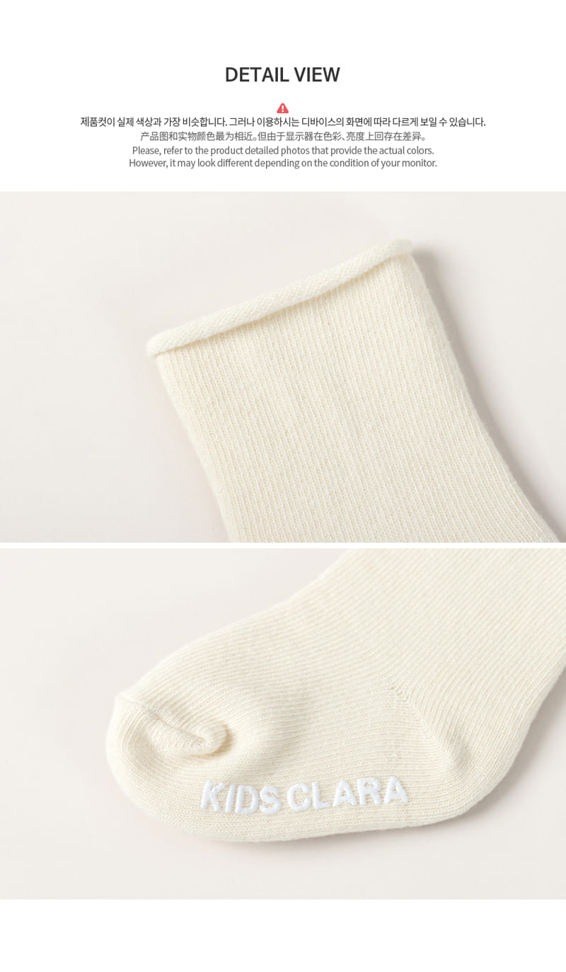 KIDS CLARA - Korean Children Fashion - #Kfashion4kids - Joy Rolling Baby Socks [set of 5] - 12
