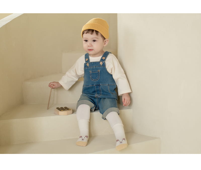 KIDS CLARA - Korean Children Fashion - #Kfashion4kids - Oso Baby Leggings & Socks [set of 5] - 4