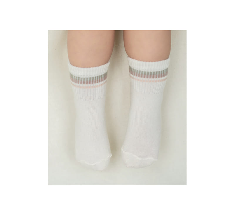 KIDS CLARA - Korean Children Fashion - #Kfashion4kids - Epy Baby Socks [set of 5] - 2