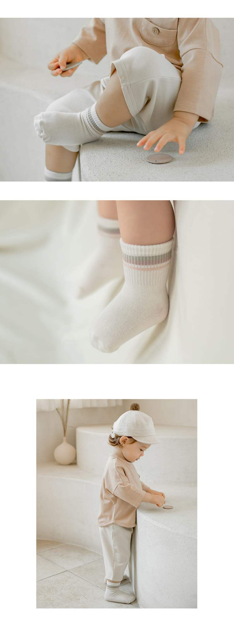 KIDS CLARA - Korean Children Fashion - #Kfashion4kids - Epy Baby Socks [set of 5] - 4