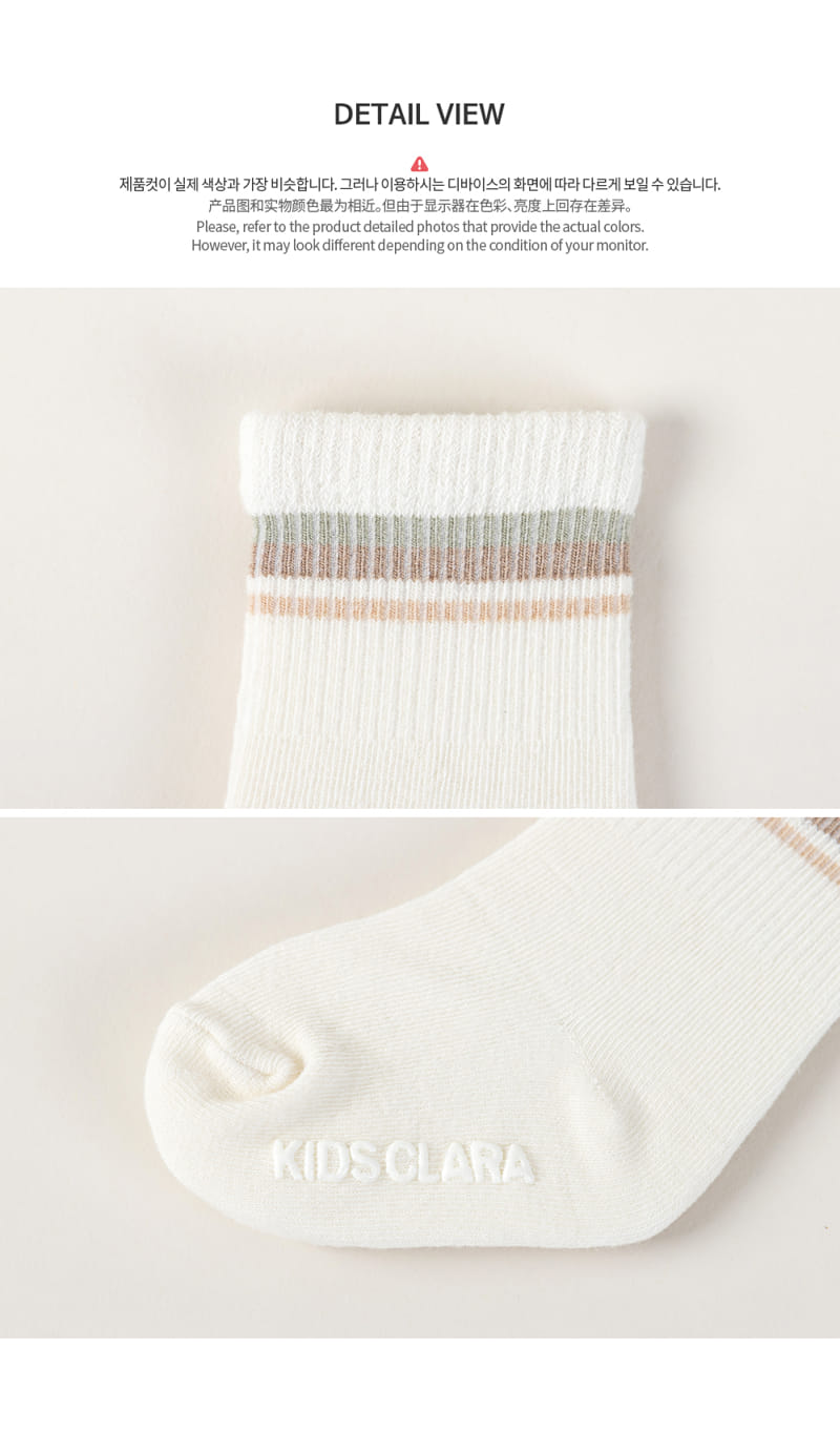 KIDS CLARA - Korean Children Fashion - #Kfashion4kids - Epy Baby Socks [set of 5] - 7