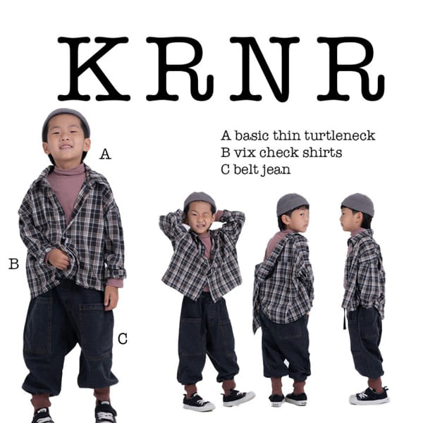 KURENARD - Korean Children Fashion - #Kfashion4kids - Big Check Shirt