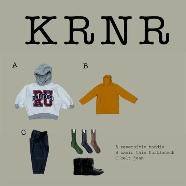 KURENARD - Korean Children Fashion - #Kfashion4kids - Reversible Hoody - 8