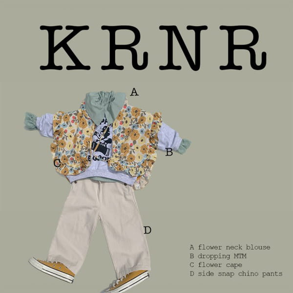 KURENARD - Korean Children Fashion - #Kfashion4kids - Flower Neck Blouse - 7