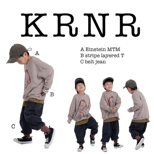 KURENARD - Korean Children Fashion - #Kfashion4kids - Stripe Layered Tee - 3
