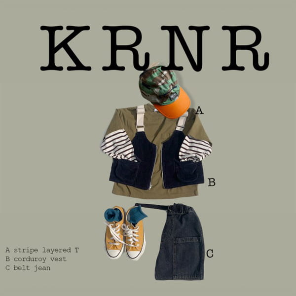 KURENARD - Korean Children Fashion - #Kfashion4kids - Stripe Layered Tee - 6