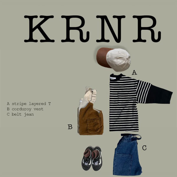 KURENARD - Korean Children Fashion - #Kfashion4kids - Stripe Layered Tee - 7