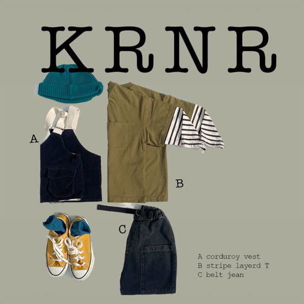 KURENARD - Korean Children Fashion - #Kfashion4kids - Stripe Layered Tee - 8
