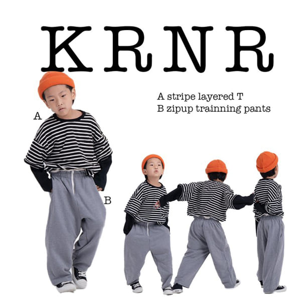 KURENARD - Korean Children Fashion - #Kfashion4kids - Zip-up Track Pants - 3