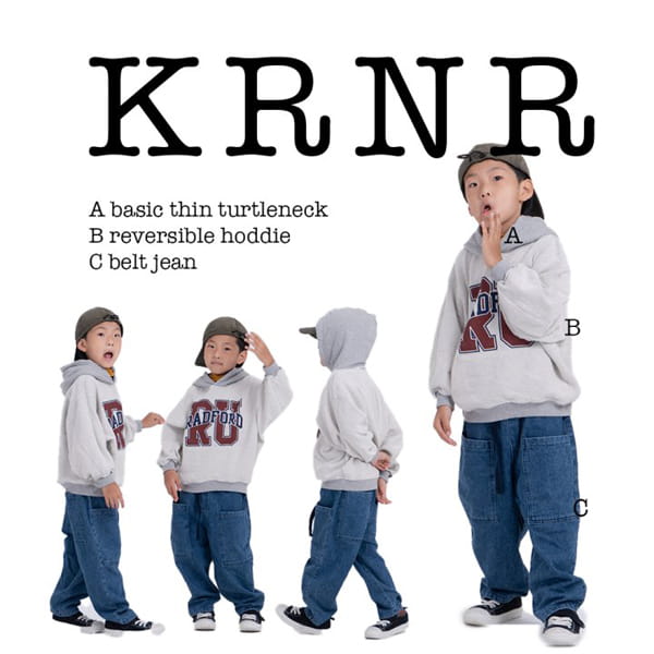 KURENARD - Korean Children Fashion - #Kfashion4kids - Belted Denim Pants