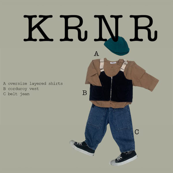 KURENARD - Korean Children Fashion - #Kfashion4kids - Belted Denim Pants - 12