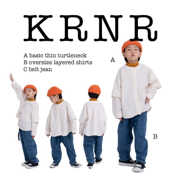 KURENARD - Korean Children Fashion - #Kfashion4kids - Belted Denim Pants - 5