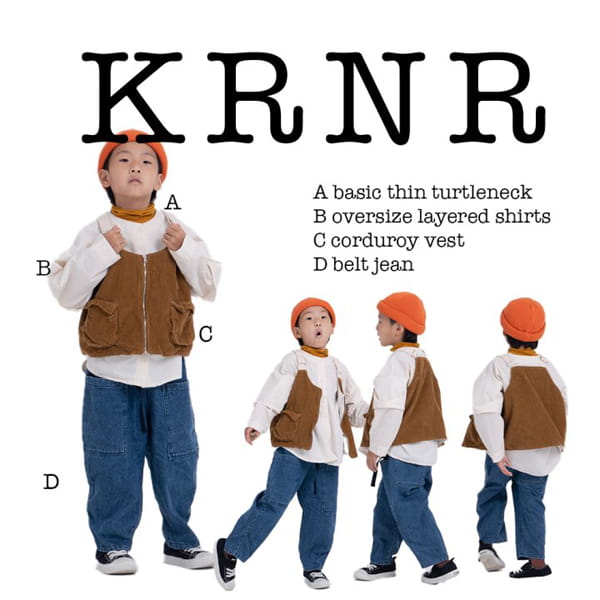 KURENARD - Korean Children Fashion - #Kfashion4kids - Belted Denim Pants - 7