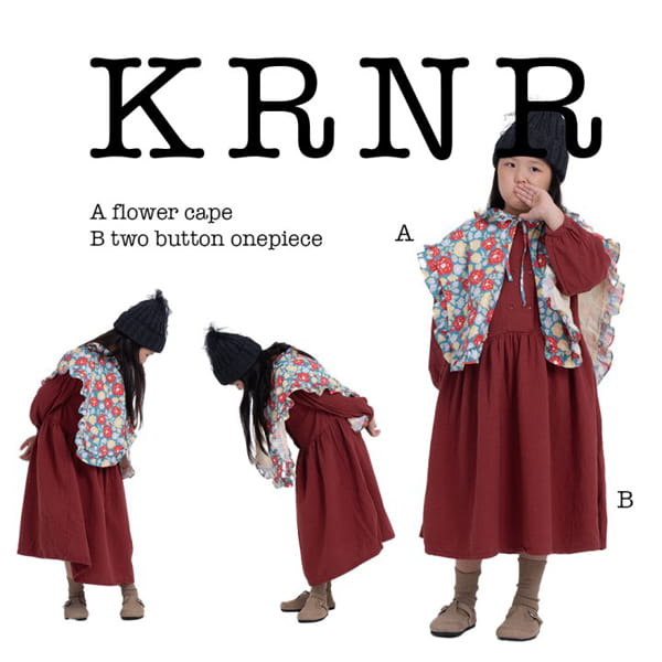 KURENARD - Korean Children Fashion - #Kfashion4kids - Double Button One-piece