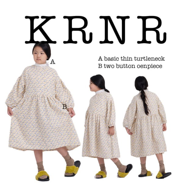 KURENARD - Korean Children Fashion - #Kfashion4kids - Double Button One-piece - 2