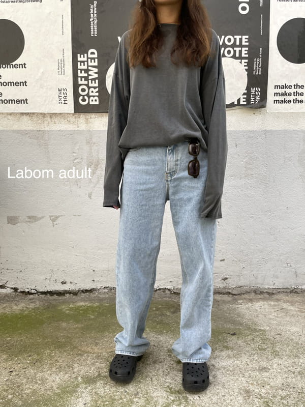 LABOM - Korean Children Fashion - #Kfashion4kids - Adult Pigment Loose Tee