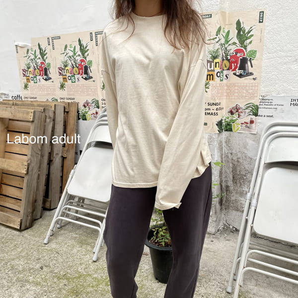 LABOM - Korean Children Fashion - #Kfashion4kids - Adult Pigment Loose Tee - 12