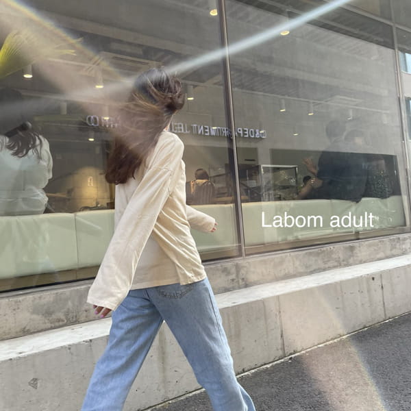 LABOM - Korean Children Fashion - #Kfashion4kids - Adult Pigment Loose Tee - 5