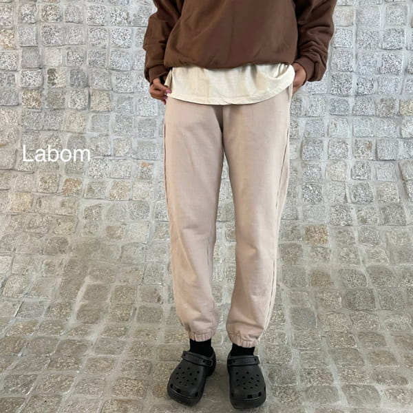 LABOM - Korean Children Fashion - #Kfashion4kids - Adult Thanks Jogger Pants