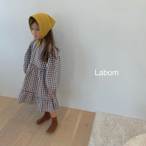 LABOM - Korean Children Fashion - #Kfashion4kids - Mimi Check One-piece - 10