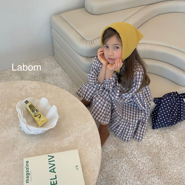 LABOM - Korean Children Fashion - #Kfashion4kids - Mimi Check One-piece - 12