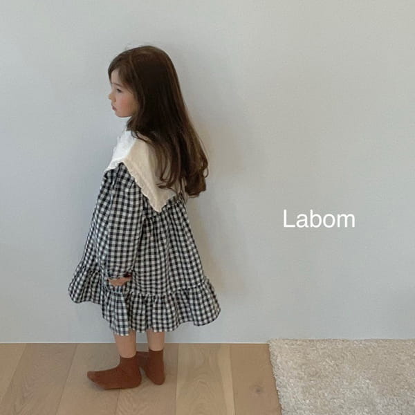 LABOM - Korean Children Fashion - #Kfashion4kids - Mimi Check One-piece - 3