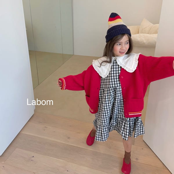 LABOM - Korean Children Fashion - #Kfashion4kids - Mimi Check One-piece - 6