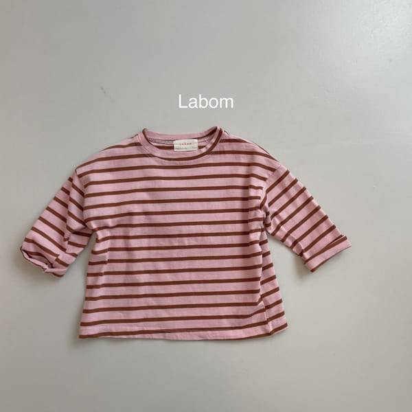 LABOM - Korean Children Fashion - #Kfashion4kids - Choco Stripe Tee - 11