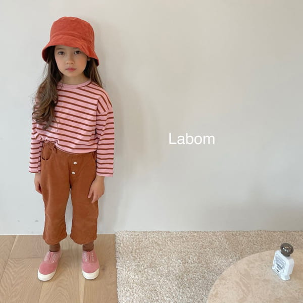 LABOM - Korean Children Fashion - #Kfashion4kids - Choco Stripe Tee - 2