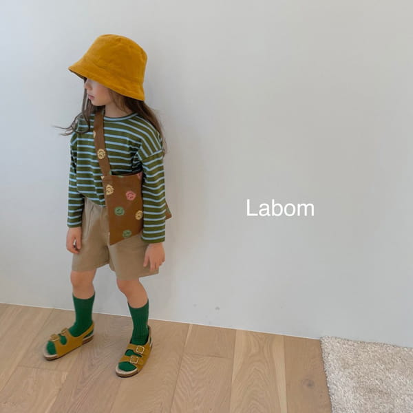 LABOM - Korean Children Fashion - #Kfashion4kids - Choco Stripe Tee - 3