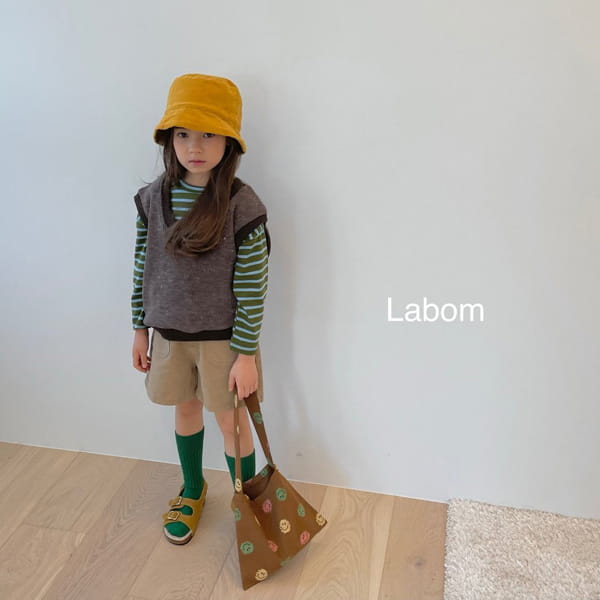 LABOM - Korean Children Fashion - #Kfashion4kids - Choco Stripe Tee - 6