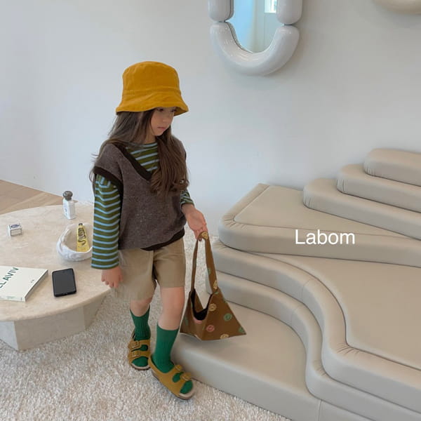LABOM - Korean Children Fashion - #Kfashion4kids - Choco Stripe Tee - 7