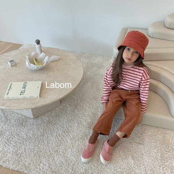 LABOM - Korean Children Fashion - #Kfashion4kids - Choco Stripe Tee - 9