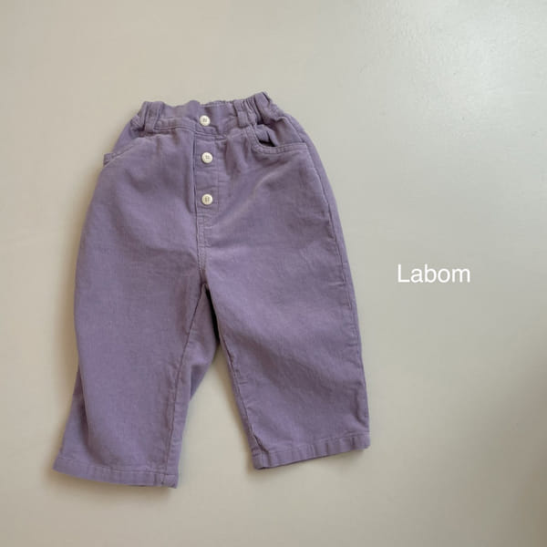 LABOM - Korean Children Fashion - #Kfashion4kids - Kuwing Button Corduroy Pants - 12