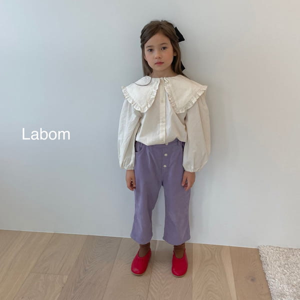 LABOM - Korean Children Fashion - #Kfashion4kids - Kuwing Button Corduroy Pants - 6
