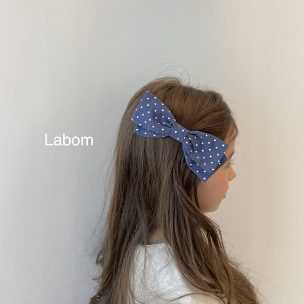LABOM - Korean Children Fashion - #Kfashion4kids - Dot Ribbon Hairpin