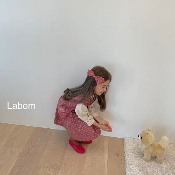 LABOM - Korean Children Fashion - #Kfashion4kids - Dot Ribbon Hairpin - 3