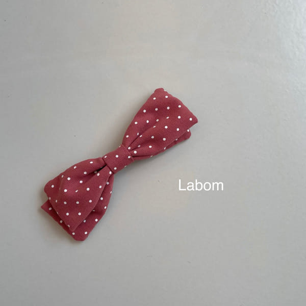 LABOM - Korean Children Fashion - #Kfashion4kids - Dot Ribbon Hairpin - 6